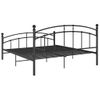 Estructura De Cama De Metal Negro 200x200 Cm