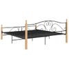 Estructura De Cama De Metal 200x200 Cm Negro