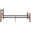 Estructura De Cama De Metal Negro 90x200 Cm