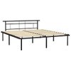 Estructura De Cama De Metal Negro 200x200 Cm