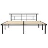 Estructura De Cama De Metal Negro 200x200 Cm