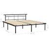 Estructura De Cama De Metal Negro 200x200 Cm