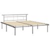 Estructura De Cama De Metal Gris 180x200 Cm