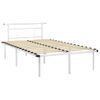 Estructura De Cama De Metal Blanco 120x200 Cm