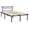 Estructura De Cama De Metal Negro 120x200 Cm