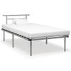 Estructura De Cama De Metal Gris 100x200 Cm