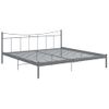 Estructura De Cama De Metal Gris 200x200 Cm