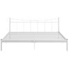 Estructura De Cama De Metal Blanca 200x200 Cm