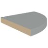 Estantes Flotantes De Esquina 2 Uds Mdf Gris 35x35x3,8 Cm