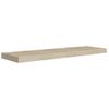 Estante Flotante De Pared Mdf Roble 90x23,5x3,8 Cm Marrón