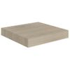 Estantes Flotantes De Pared 2 Uds Mdf Roble 23x23,5x3,8 Cm Marrón