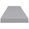 Estantes Flotantes De Pared 2 Uds Mdf Gris 120x23,5x3,8 Cm