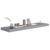 Estante Flotante De Pared Mdf Gris 90x23,5x3,8 Cm