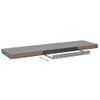 Estante Flotante De Pared Mdf Gris 90x23,5x3,8 Cm