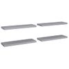 Estantes Flotantes De Pared 4 Uds Mdf Gris 80x23,5x3,8 Cm