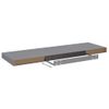 Estante Flotante De Pared Mdf Gris 80x23,5x3,8 Cm