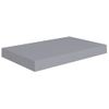 Estante Flotante De Pared Mdf Gris 40x23x3,8 Cm