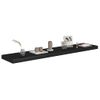 Estantes Flotantes De Pared 4 Uds Mdf Negro 120x23,5x3,8cm