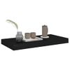 Estantes Flotantes De Pared 2 Uds Mdf Negro 50x23x3,8 Cm