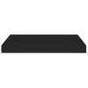 Estantes Flotantes De Pared 2 Uds Mdf Negro 50x23x3,8 Cm