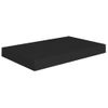 Estantes Flotantes De Pared 4 Uds Mdf Negro 40x23x3,8 Cm