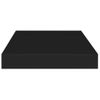 Estantes Flotantes De Pared 2 Uds Mdf Negro 40x23x3,8 Cm