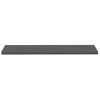 Estante Flotante De Pared 4 Uds Mdf Gris Brillo 120x23,5x3,8 Cm