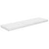 Estante Flotante De Pared 4 Uds Mdf Blanco Brillo 90x23,5x3,8cm