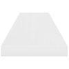 Estante Flotante De Pared 4 Uds Mdf Blanco Brillo 90x23,5x3,8cm