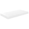 Estante Flotante De Pared Blanco Brillante Mdf 50x23x3,8 Cm