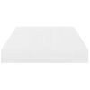 Estante Flotante De Pared 4 Uds Mdf Blanco Brillo 40x23x3,8 Cm