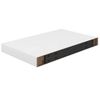 Estante Flotante De Pared Blanco Brillante Mdf 40x23x3,8 Cm