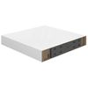 Estante Flotante De Pared Blanco Brillante Mdf 23x23,5x3,8 Cm