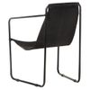 Silla De Relax De Cuero Auténtico Negro