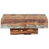 Mesa De Centro De Madera Maciza Reciclada 80x80x28 Cm Marrón