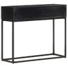 Mesa Consola De Madera Maciza De Mango 90x35x76 Cm Negro