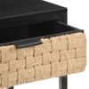 Mesa Consola De Madera Maciza De Mango 90x35x76 Cm Negro