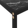 Mesa De Consola Negro Vidrio Templado 100x35x75 Cm