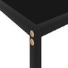 Mesa De Consola Negro Vidrio Templado 100x35x75 Cm