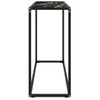 Mesa Consola Vidrio Templado Negro 100x35x75 Cm