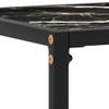 Mesa Consola Vidrio Templado Negro 100x35x75 Cm