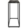 Mesa Consola Vidrio Templado Negro 80x35x75 Cm