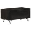 Mesa De Centro De Madera Maciza De Mango 90x50x45cm Negro