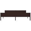 Estructura De Cama Madera Maciza Pino Marrón Oscuro 200x200 Cm