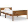 Estructura De Cama Madera Maciza Pino Marrón Miel 100x200 Cm