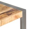 Mesa De Centro Madera De Mango Rugosa 110x60x40 Cm Gris