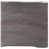 Mesa De Centro Borde Natural Madera Maciza Acacia 60x60x40 Cm Gris