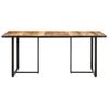 Mesa De Comedor Madera De Mango Rugosa 180 Cm Marrón