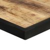 Mesa De Comedor Madera De Mango Rugosa 180 Cm Marrón