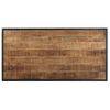 Mesa De Comedor De Madera Maciza De Mango Rugosa 120 Cm Marrón